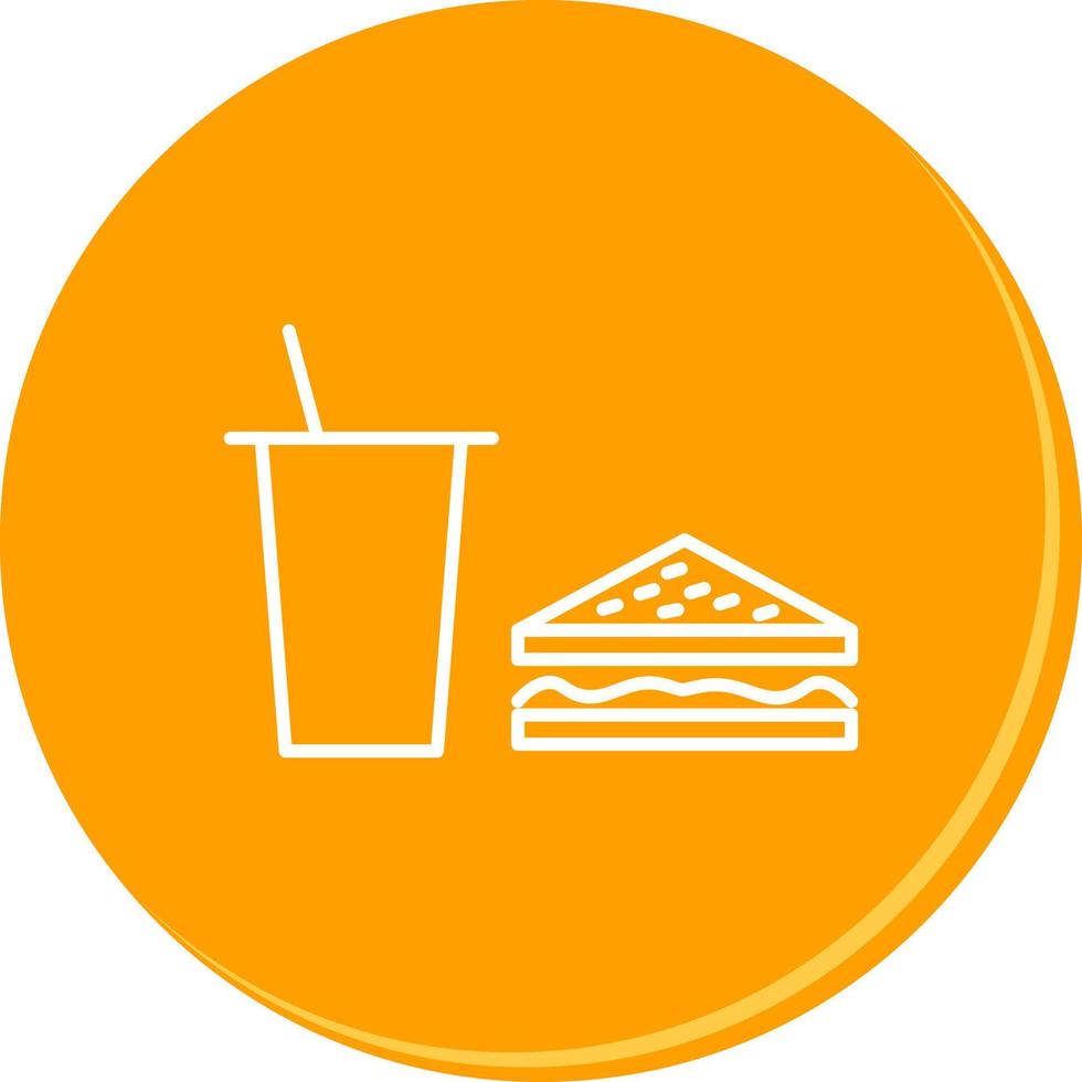 Unique Lunch Vector Icon