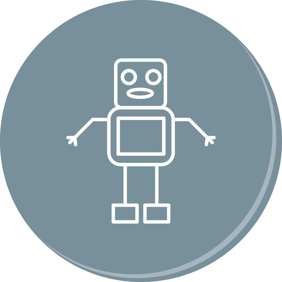 Unique Robot Vector Icon