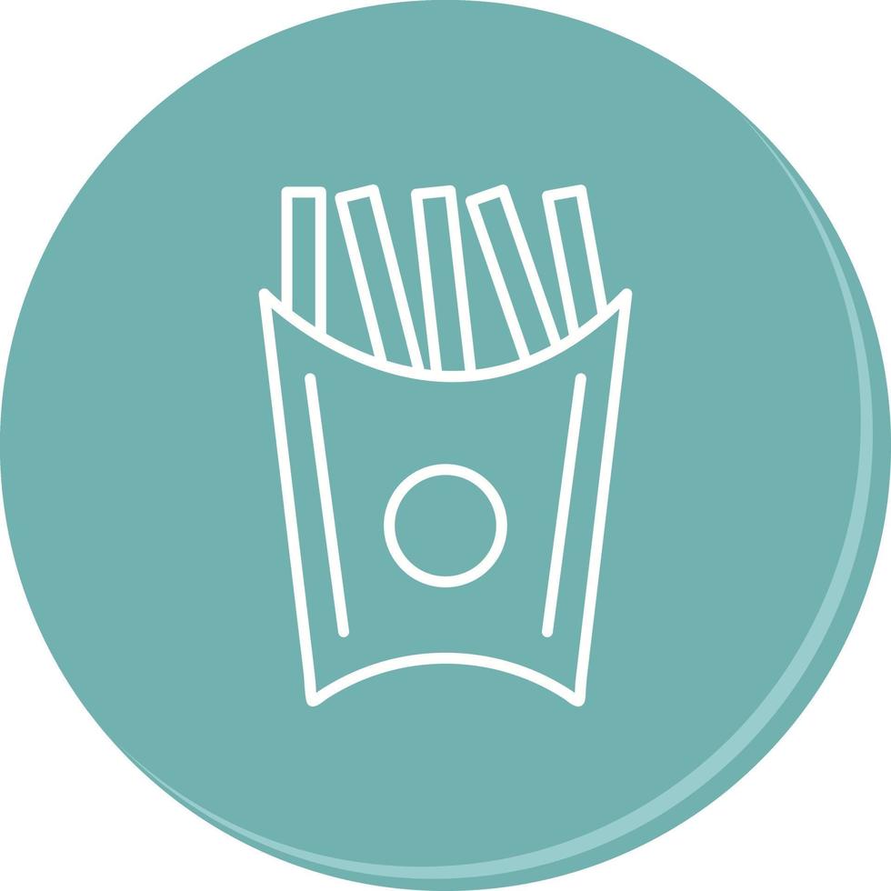 Unique French Fries Vector Icon