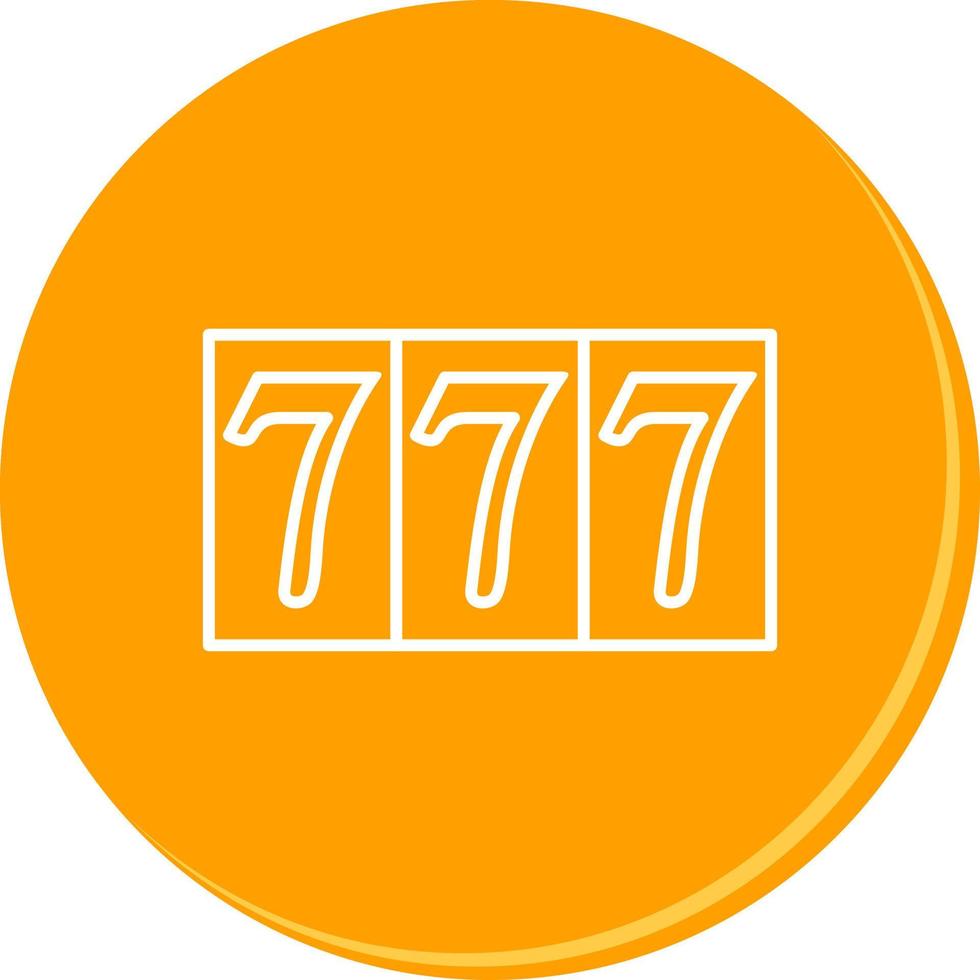 Triple Sevens Vector Icon