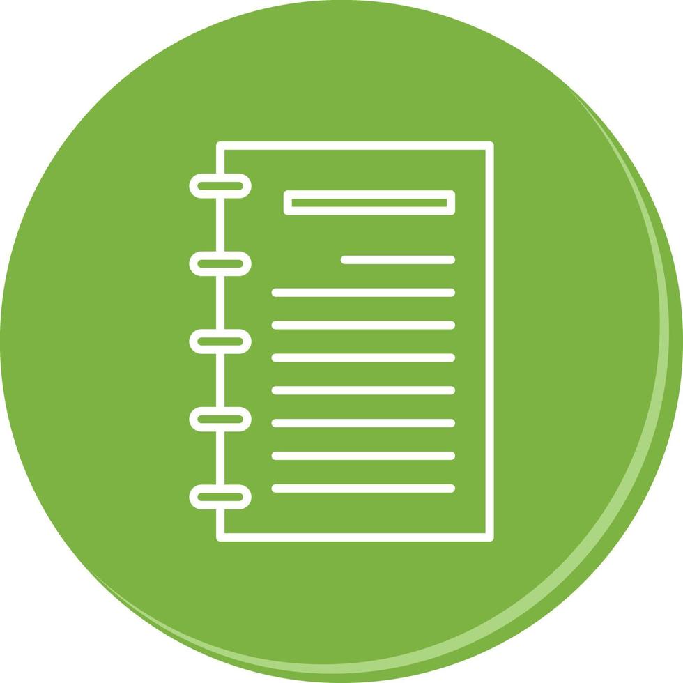 Notepad Vector Icon 19945188 Vector Art at Vecteezy