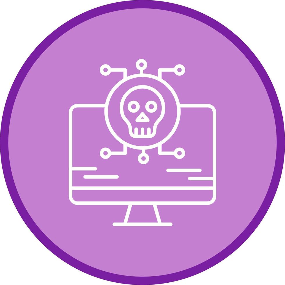 icono de vector de ataque de virus