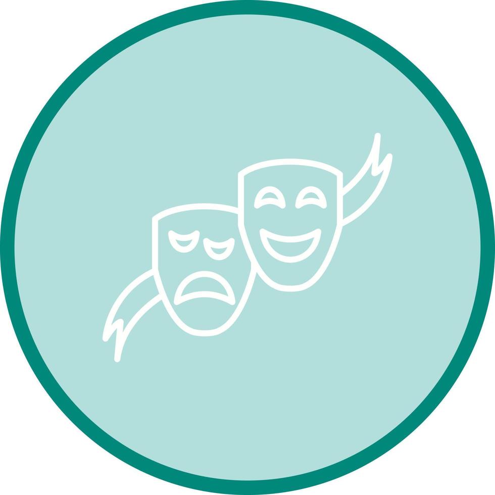 Theater Masks Vector Icon