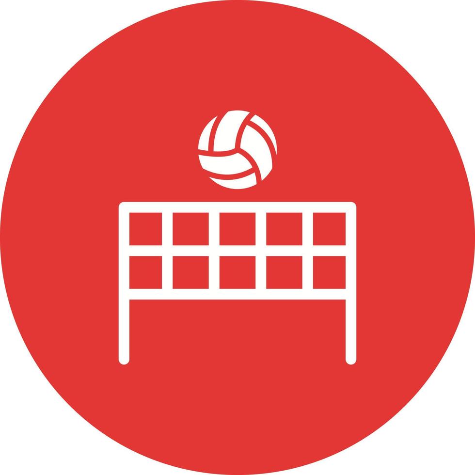 Beach Volleyball Vector Icon