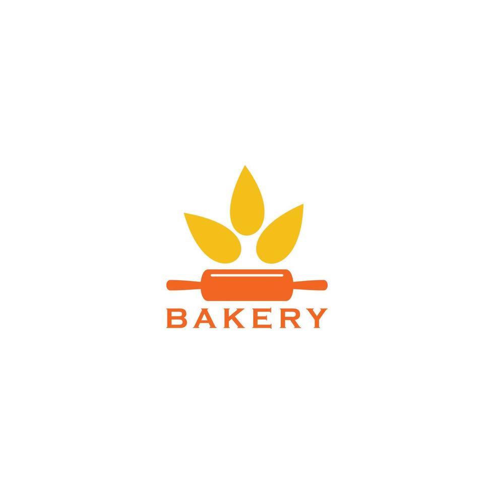 abstract logo making bread vector