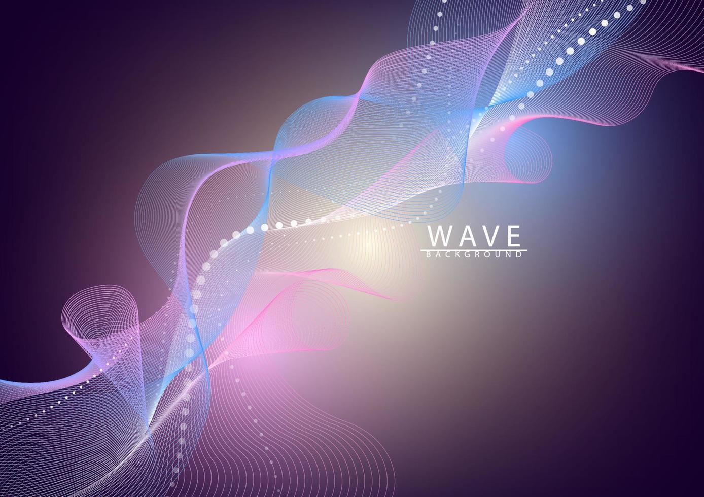 Abstract background. Waves line Ribbons on a mesh background. vector illustration.