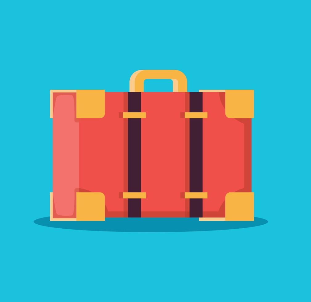 equipaje maleta aislar viaje símbolo vector ilustración
