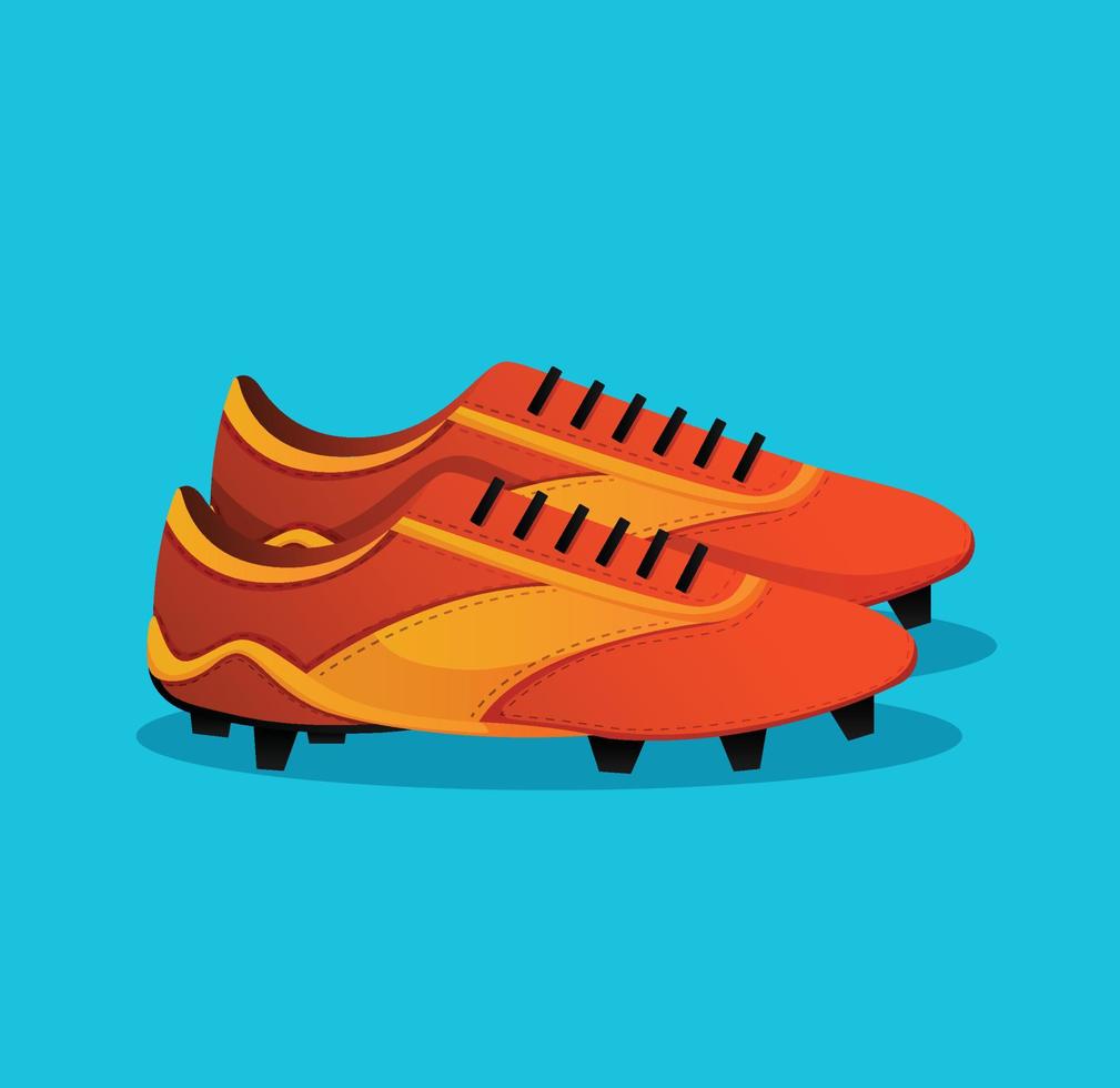 soccer shoes isolated vector illustration