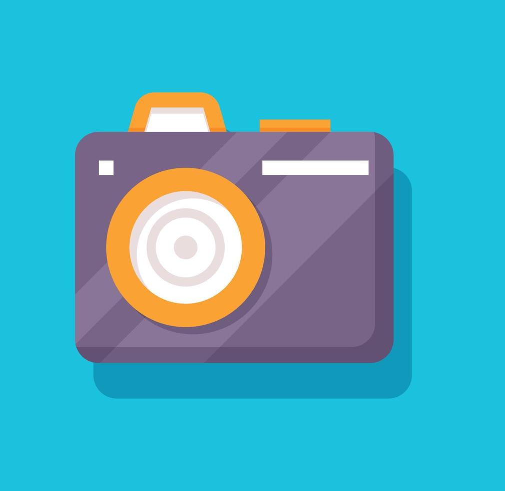 photo camera isolated vector illustration