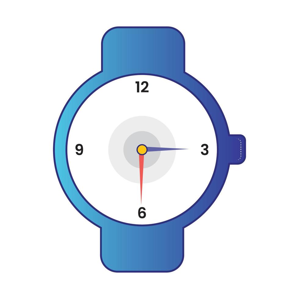 muñeca reloj icono vistoso diseño modelo vector