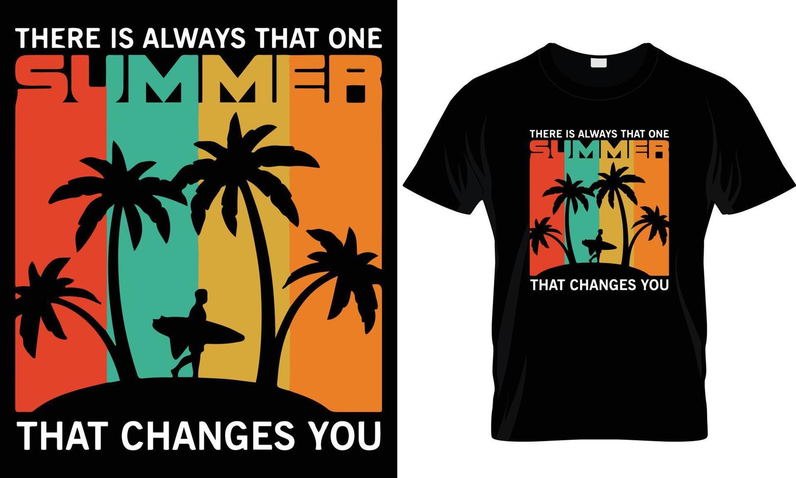 Summer T - Shirt Design vector