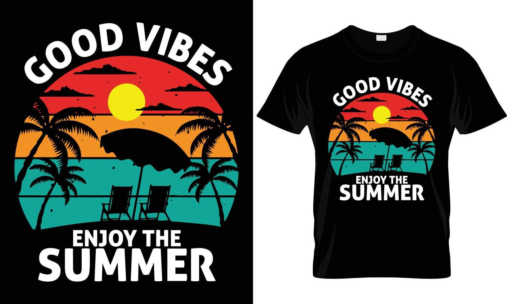 Summer T - Shirt Design vector