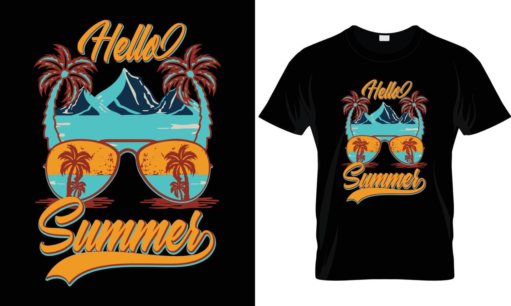 SUMMER T - SHIRT DESIGN vector