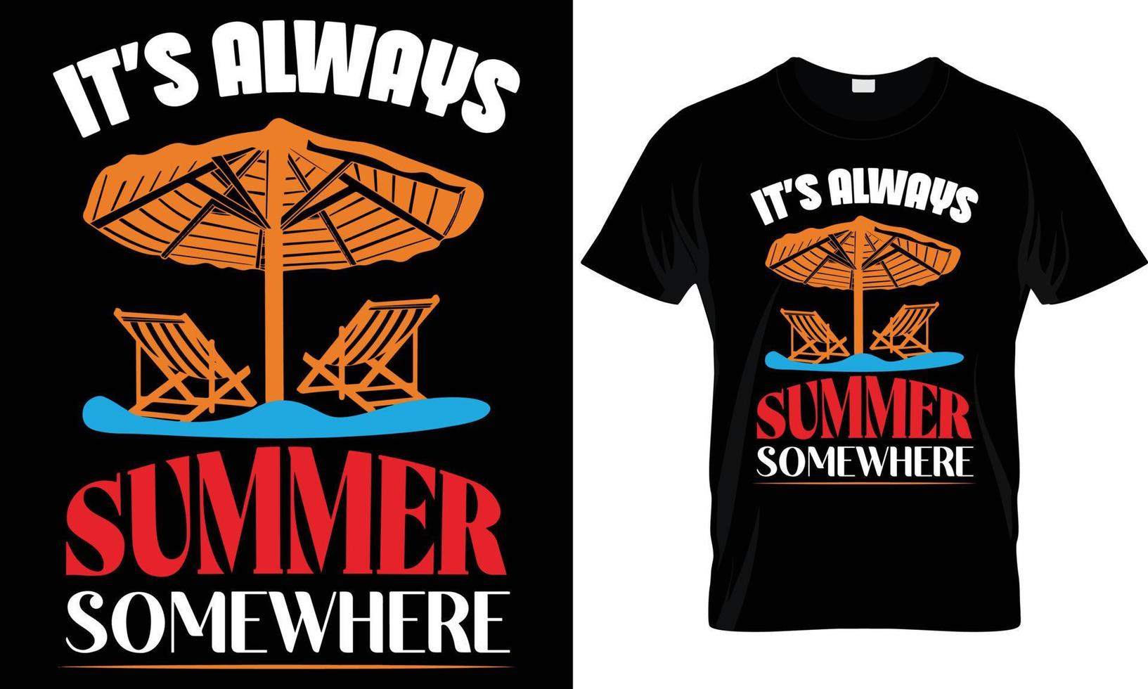 SUMMER T - SHIRT DESIGN vector