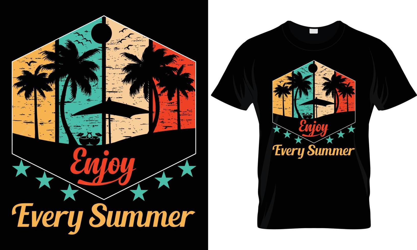 SUMMER T - SHIRT DESIGN vector