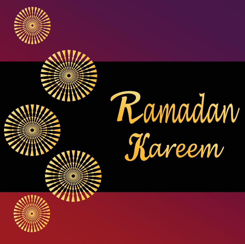 Ramadan Kareem poster background vector illustration design Greeting Card. Social Media post template Ramadhan Mubarak. Happy  Holy Ramadan. The month of fasting for Muslims