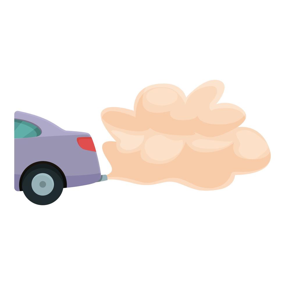 Car smoke greenhouse icon cartoon vector. Gas exhaust vector