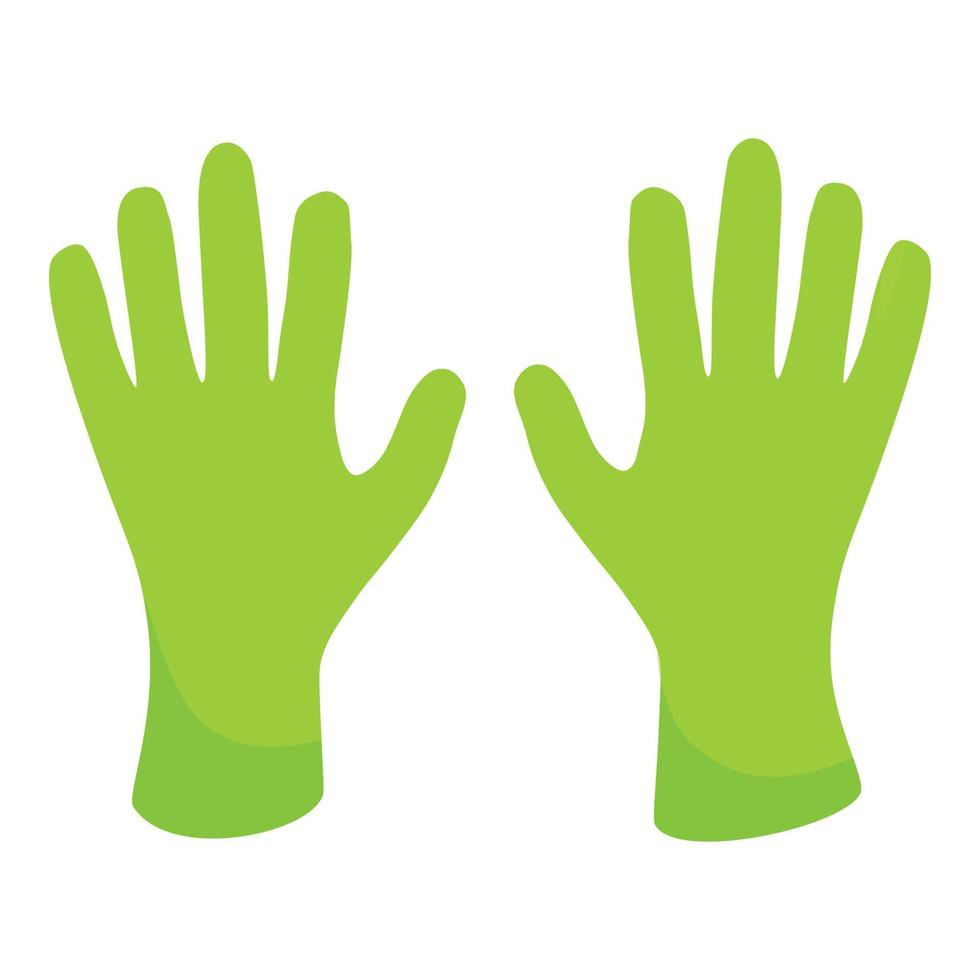 limpieza guantes icono dibujos animados vector. limpiador equipo vector