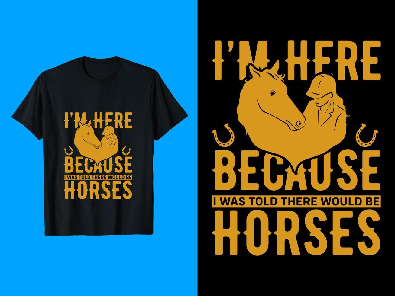 Horse, Vector, Typography T-Shirt Design vector