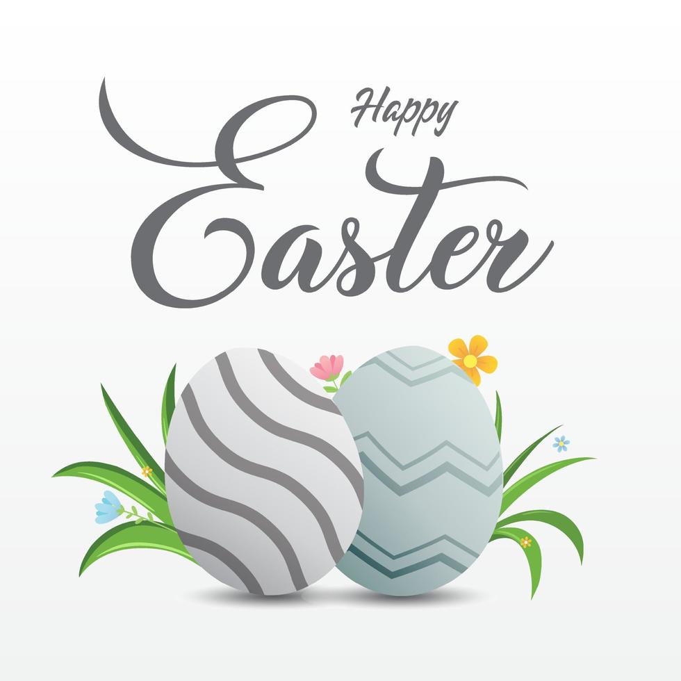 Celebrate easter day design template vector. Design layout for invitation, card, menu, flyer, banner, poster,. vector
