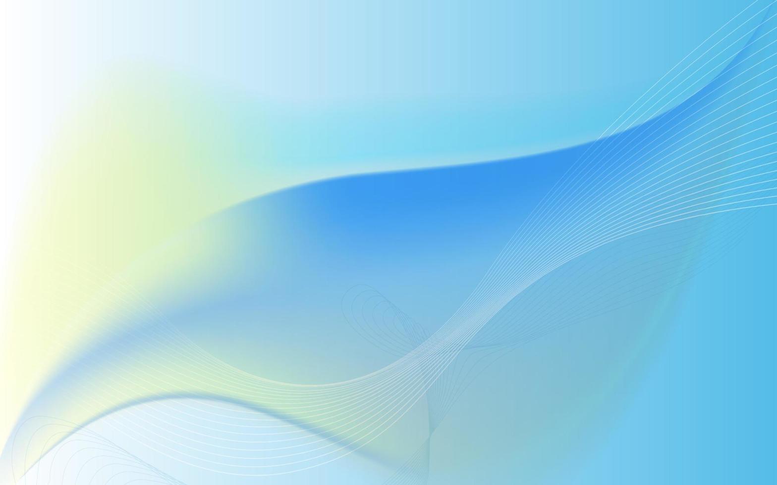 Beautiful Blue gradient wavy background vector. Elegant Smooth gradient background vector