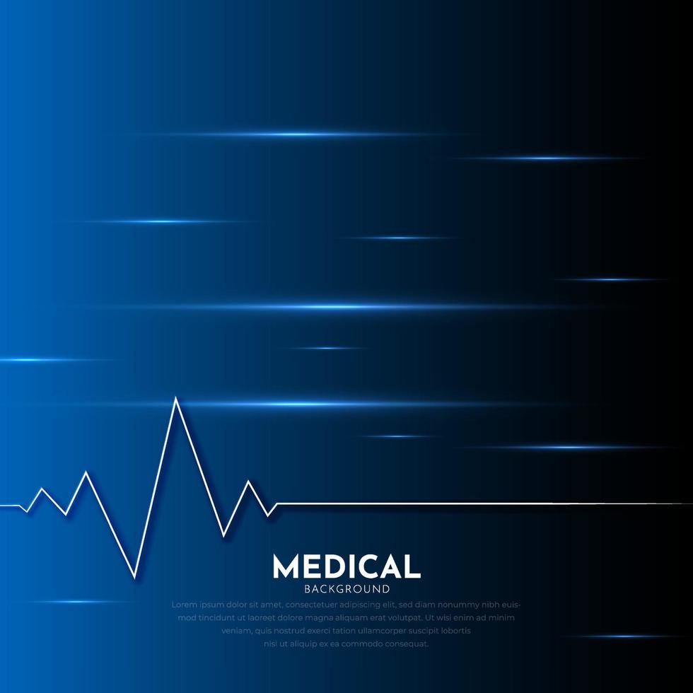 Abstract design of medical background vector. Modern background template vector