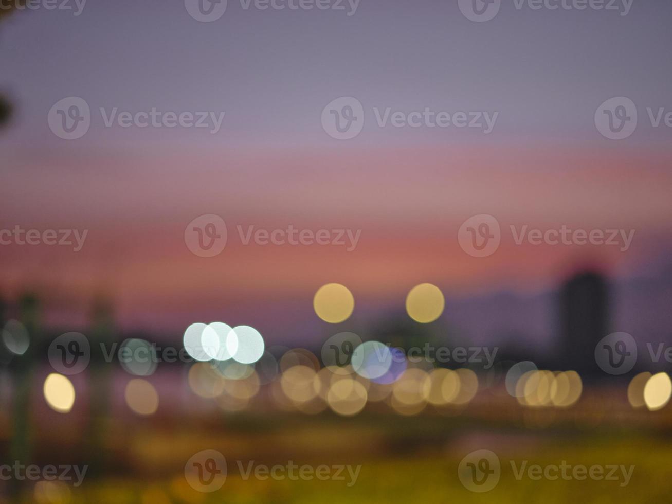 Abstract circular bokeh nature background photo