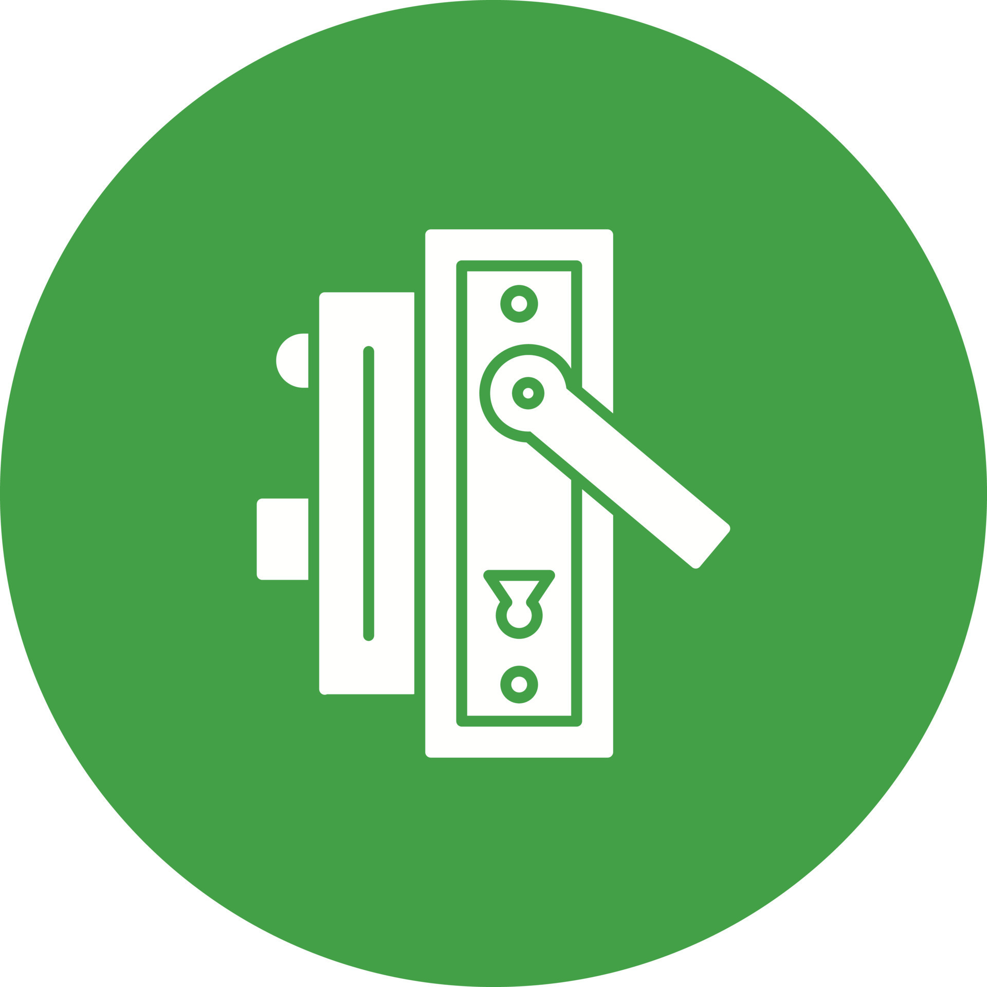 Door Handle Vector Icon 19948423 Vector Art at Vecteezy