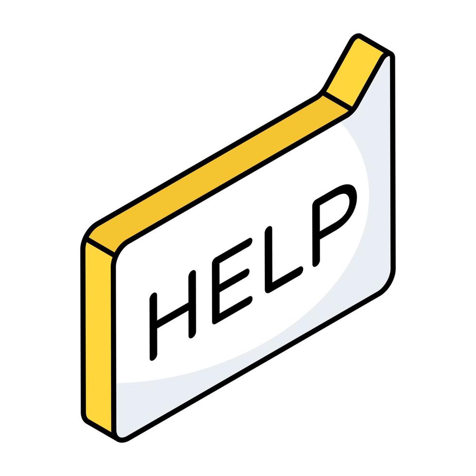 Modern design icon of help chat vector