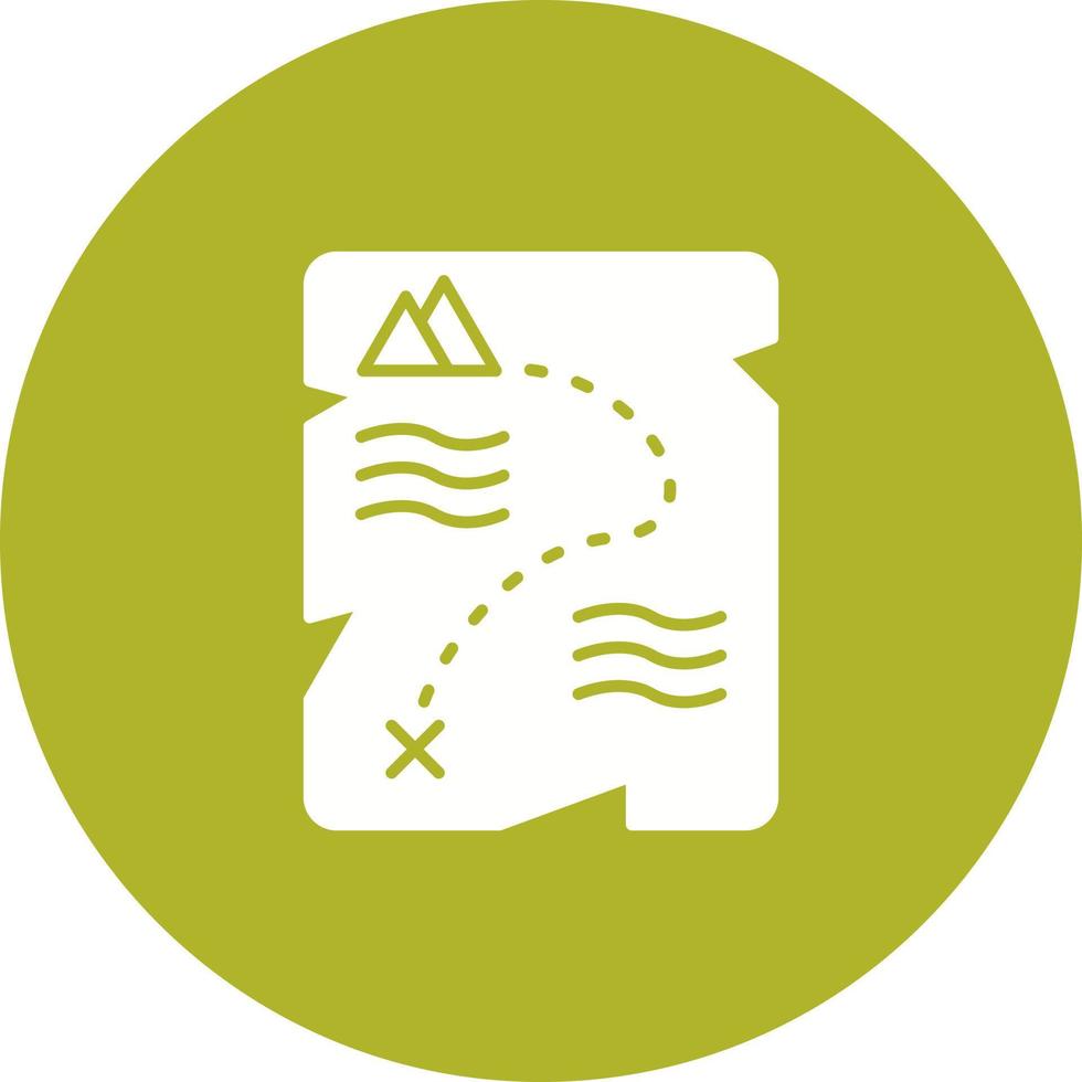 Treasure Map Vector Icon