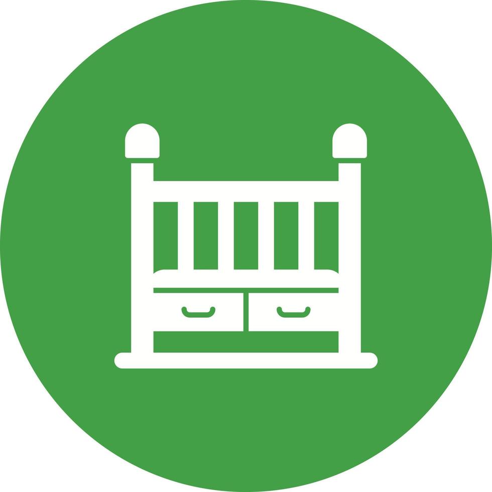 Baby Crib Vector Icon