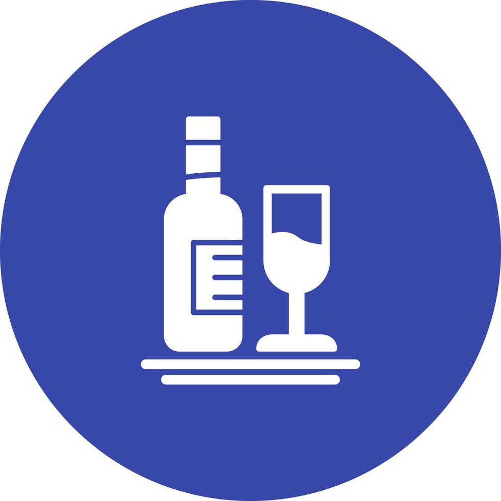 icono de vector de vino blanco