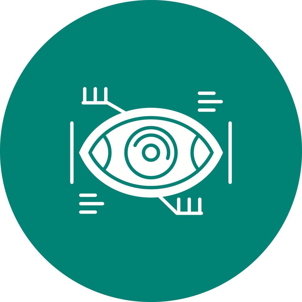 Eye Recongnition Vector Icon