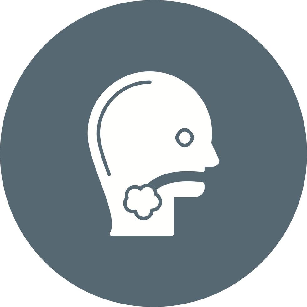 Throat Cancer Vector Icon