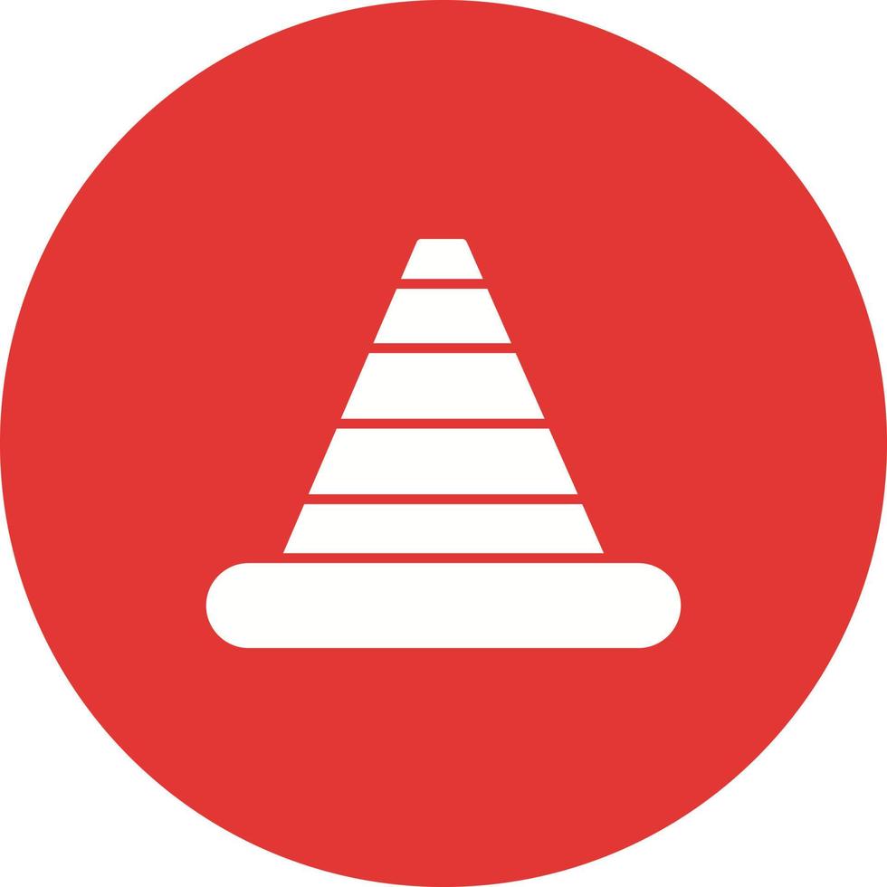 Traffic Cone Vector Icon 19950307 Vector Art at Vecteezy