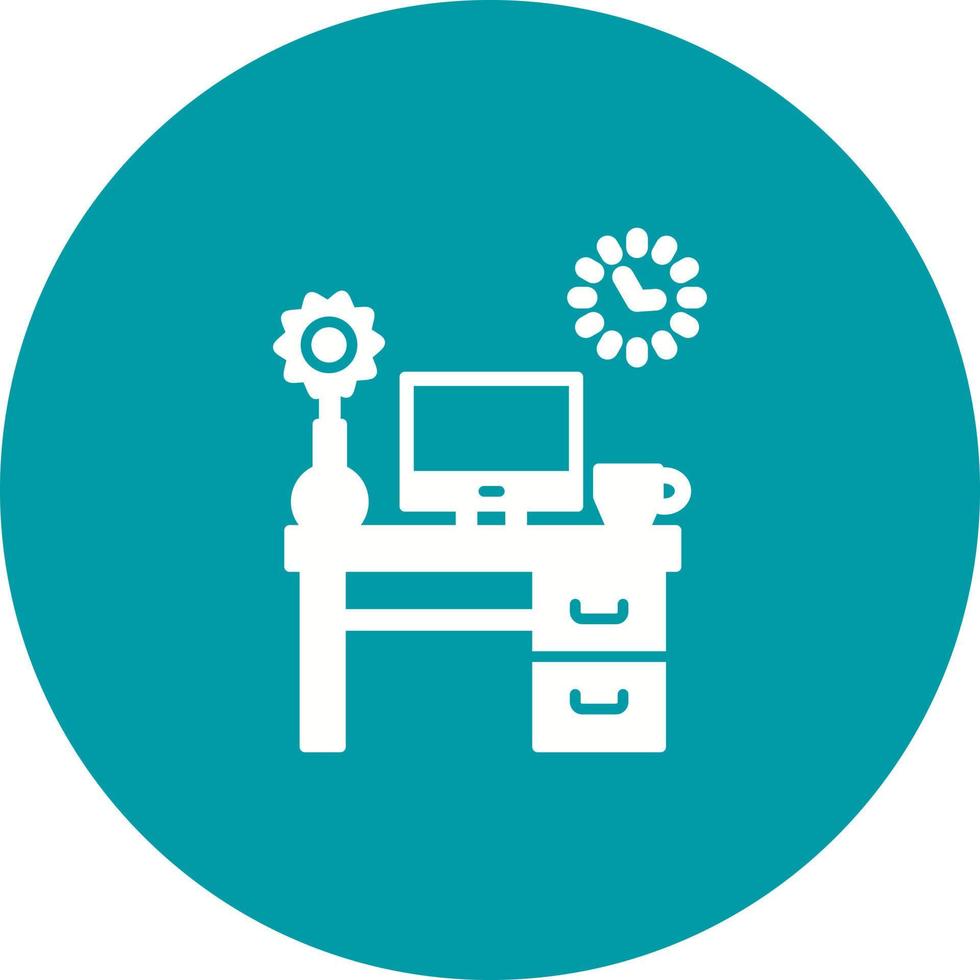 Work Table Vector Icon