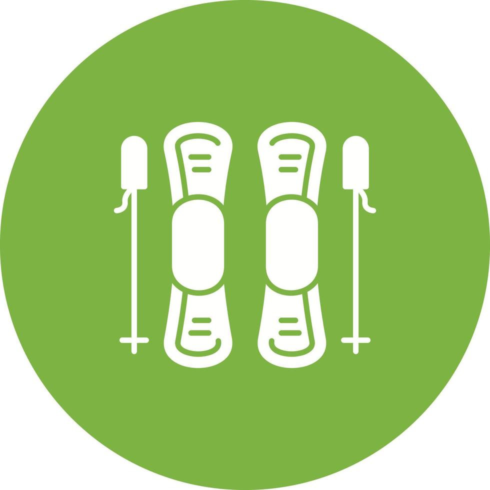 Ski Vector Icon