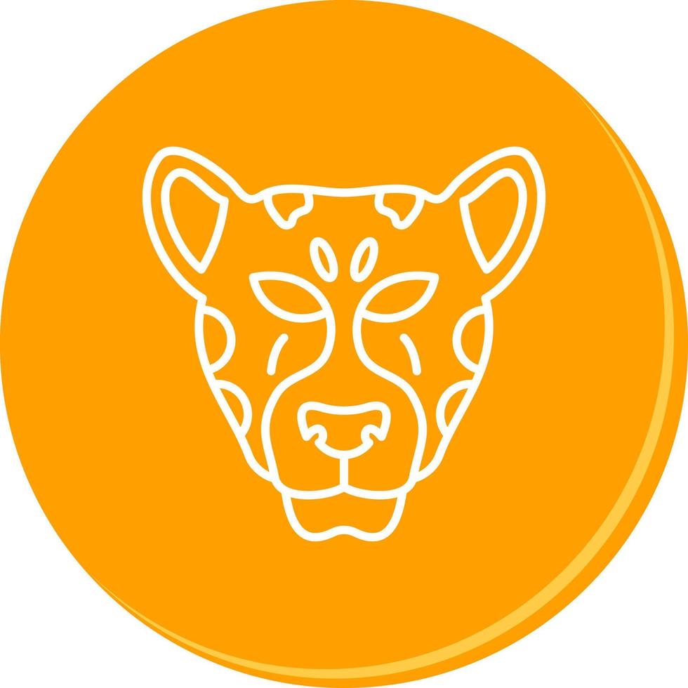 icono de vector de leopardo