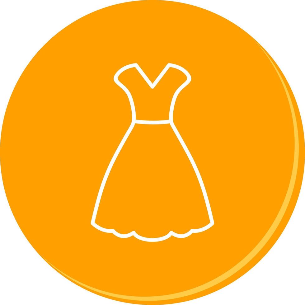 icono de vector de vestido de mujer