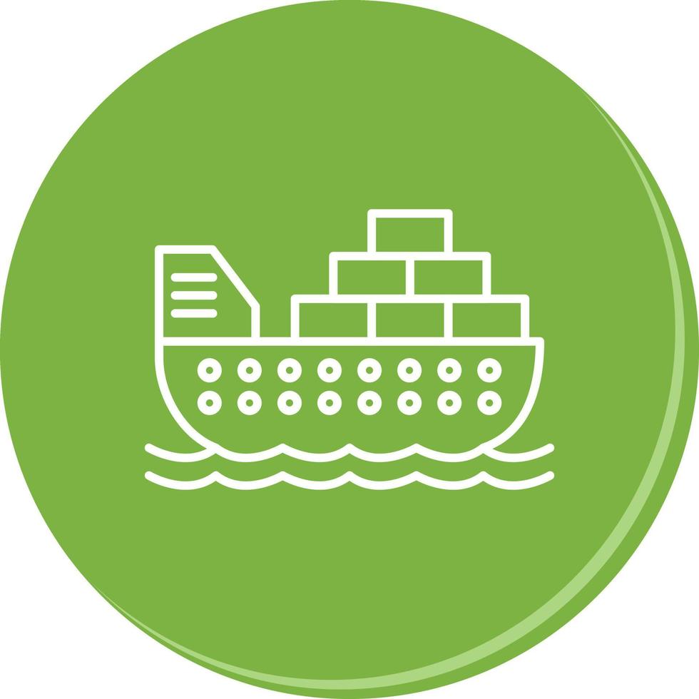 Cargo Ship Vector Icon