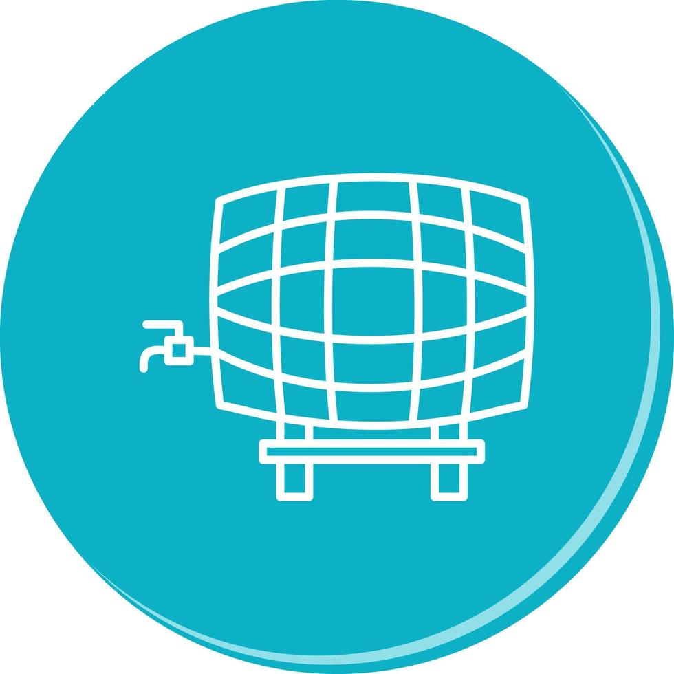 Barrel with Tap Vector Icon
