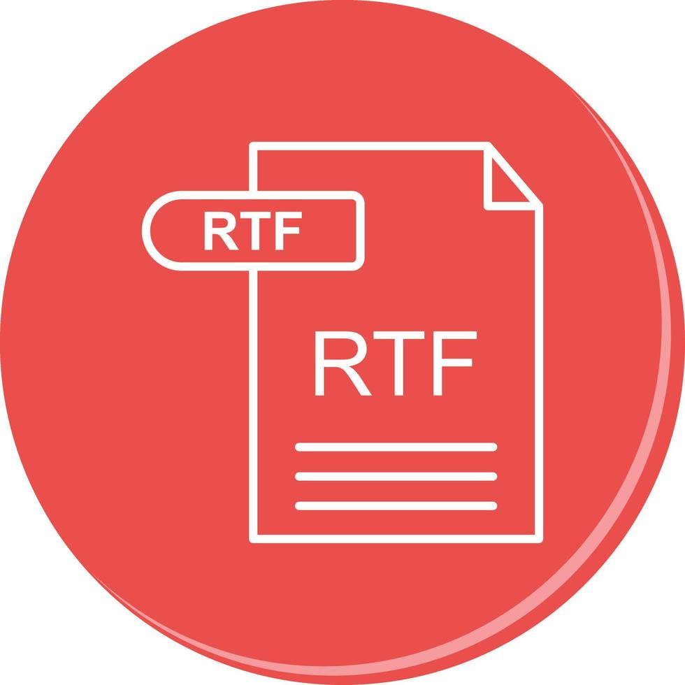 icono de vector rtf