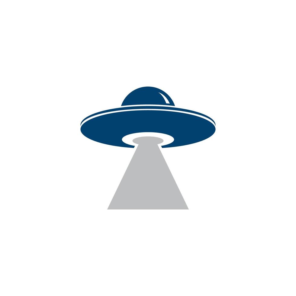 UFO vector logo template illustration