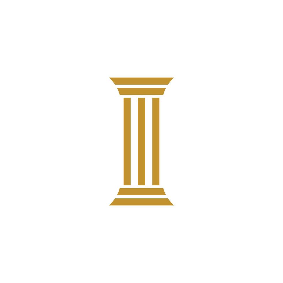 Pillar Logo Template. Column Vector illustration
