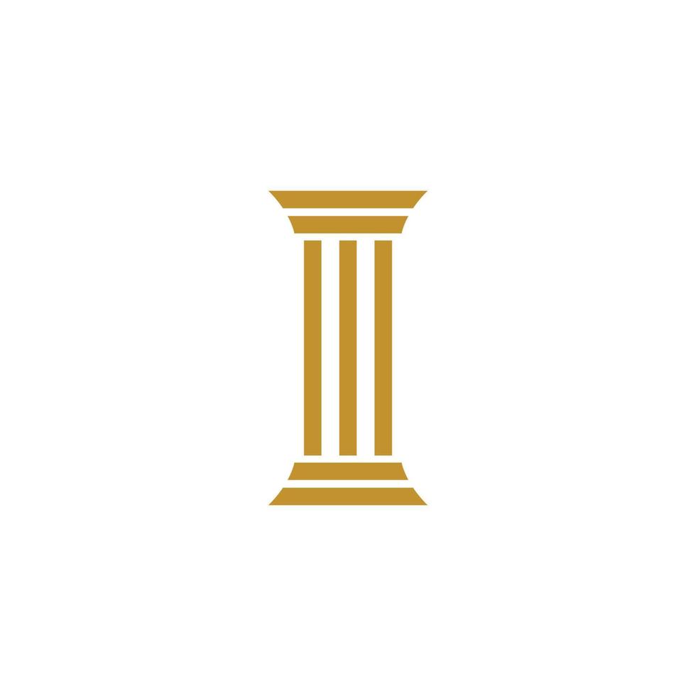 Pillar Logo Template. Column Vector illustration