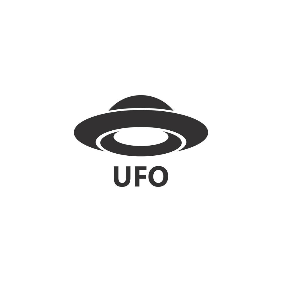 UFO vector logo template illustration