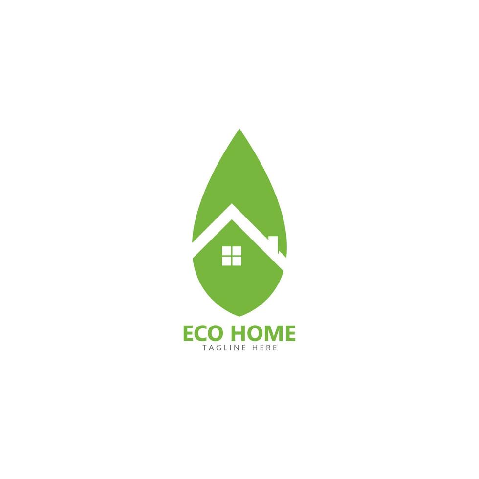 eco simpático hogar logo vector icono ilustración