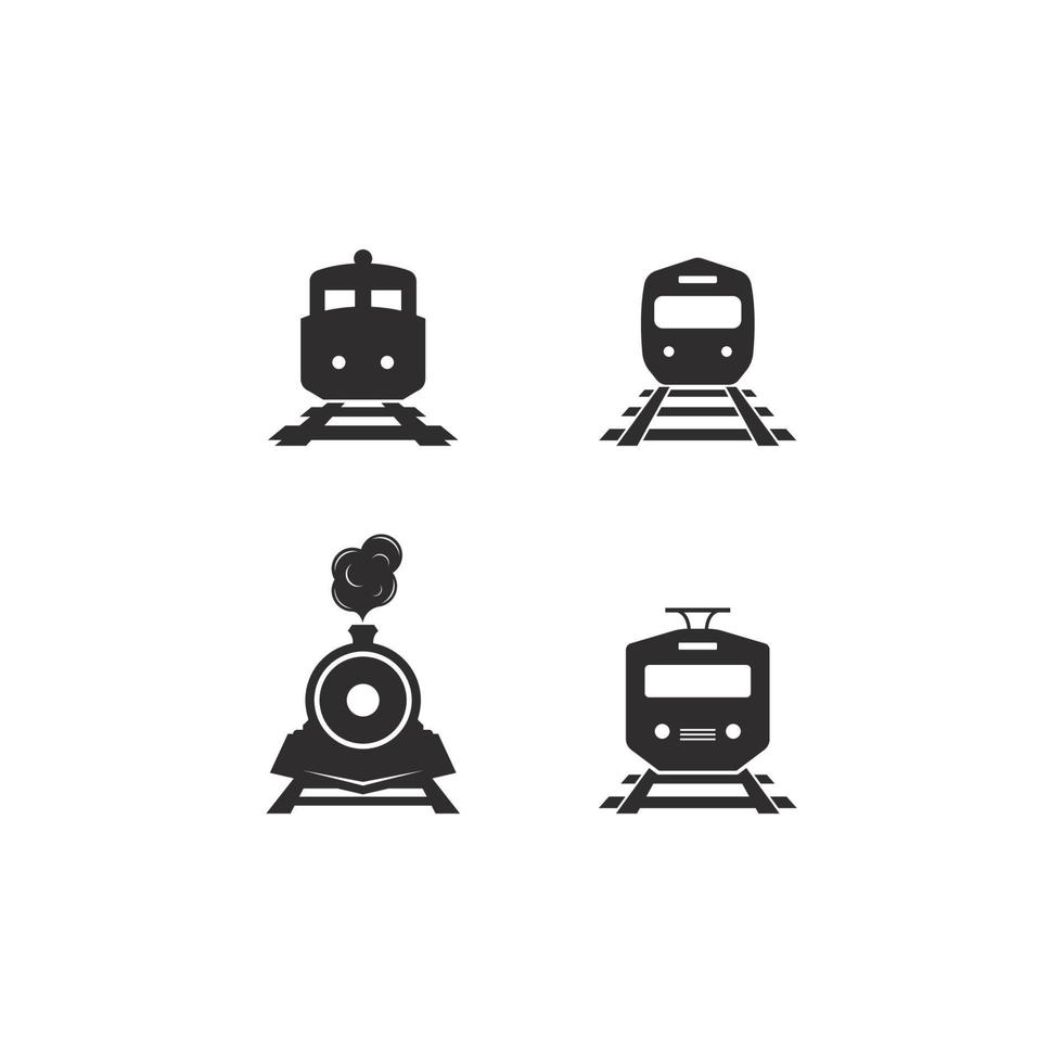 Train logo concept icon illustration vector