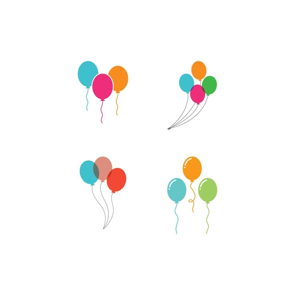 Balloon vector icon template
