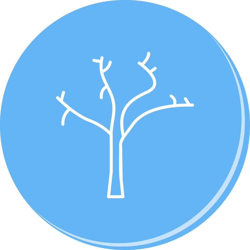 Tree with no Leaves Vector Icon